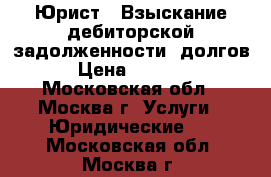 Юрист - Взыскание дебиторской задолженности, долгов! › Цена ­ 20 000 - Московская обл., Москва г. Услуги » Юридические   . Московская обл.,Москва г.